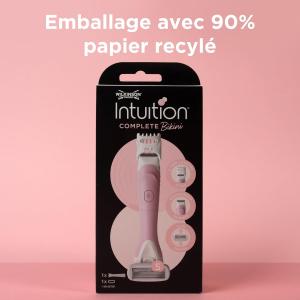 Image Rasoir Multifonction Wilkinson Sword - Intuition Complete Bikini - tout-en-un avec tête de rasoir à 5 lames enduites de gel pour la protection de la peau