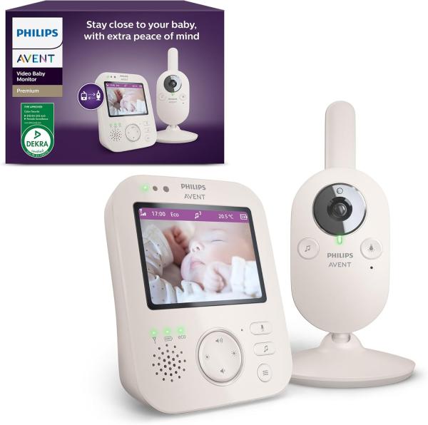 Image Babyphone Philips Avent SCD891/26 Certifié DEKRA - vision nocturne, audio bidirectionnel