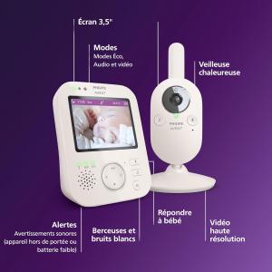 Image Babyphone Philips Avent SCD891/26 Certifié DEKRA - vision nocturne, audio bidirectionnel