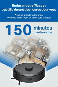 Image Aspirateur Robot Laveur 2-en-1 Tapo RV30Max Plus - Vidage Automatique - Navigation LiDAR, Auto-Charge Autonomie 150min