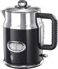 Image Bouilloire Electrique Russell Hobbs 21671-70 - Jauge Température Rétro - Design Vintage Premium - Noir