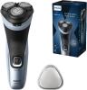 Image Rasoir Electrique Homme Philips X3053/00 Electric Shaver Series 3000x SkinProtect Wet & Dry - Bleu céleste