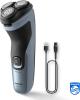 Image Rasoir Electrique Homme Philips X3053/00 Electric Shaver Series 3000x SkinProtect Wet & Dry - Bleu céleste