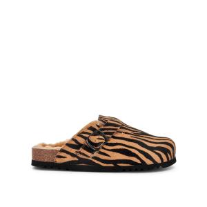 Image Scholl Animalier Sabots Femme Fae New - Technologie Softstep - Confort et Élégance - Brown ou Beige - Taille 35 à 42