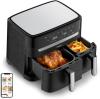 Image Air Fryer Moulinex YY5545FB Easy Fry Dual Friteuse sans huile, 8,3L
