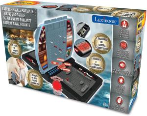 Image Bataille Navale Lexibook GT2800i1 - Jeu de société stratégie électronique 1 ou 2 Joueurs - Parlante Multilingues - Gris/Noir
