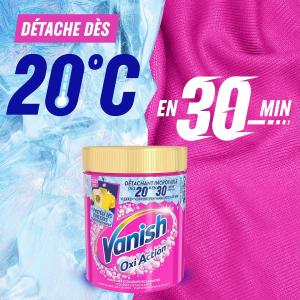 Image Détachant Textile Vanish Oxi Action Booster de Lavage - Anti-décoloration - Détache dès 20°C en 30min - Poudre 940g