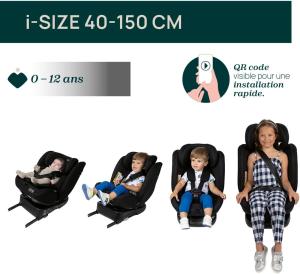 Image Siège Auto Bébé Chicco Unico Evo I-Size - Homologué ECE R129/03, Isofix Rotatif à 360° et inclinable Groupe de 0 à 12 Ans