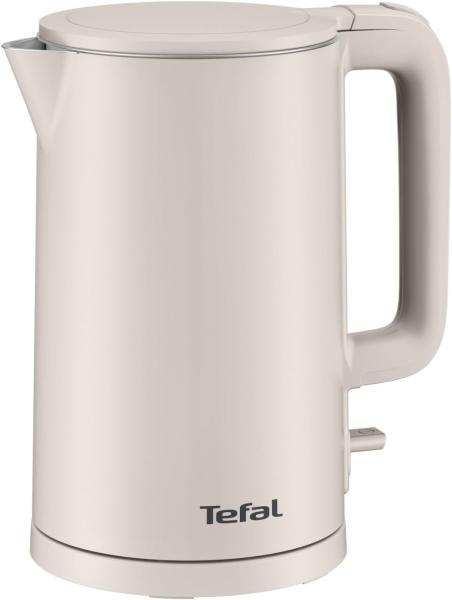 Image Tefal KO140BE0 Thermo Protect, Safe to Touch - Bouilloire électrique - 1,5L - 1500W, Gris clair et intérieur inox