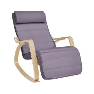 Image SONGMICS B34LYY010G01 - Fauteuil à bascule - Confort et relaxation - Gris clair