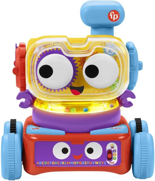 Image Robot d'éveil 4-en-1 Fisher-Price HCK38 - Interactif et Evolutif - dès 6 Mois