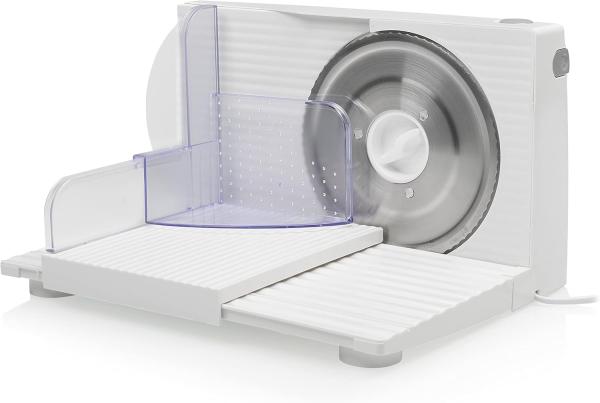 Image Trancheuse électrique Tristar EM-2098 - Pliable - Acier inoxydable - Avec poussoir - Épaisseur de tranche réglable - 150W