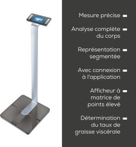 Image Balance Connectée Beurer BF 1000 - Pèse-Personne de Précision avec Application - Mesure Masse Adipeuse