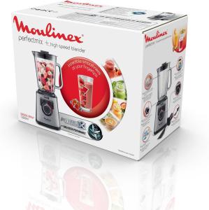 Image Mixeur Moulinex LM811D10 PerfectMix+ - Blender haute vitesse, 1200 W, Bol en verre de 2L