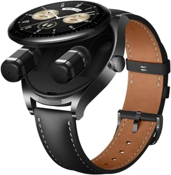 Image Smartwatch Huawei Watch - Combo Montre Intelligente Buds 2-en-1 - Ecouteurs ANC inclus - Android & iOS, Noir