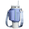 Image Stanley 1913 Quencher Carry-All All Day 1.2L - Sangle Amovible + Sac Fonctionnel - Hydrangea, Rose Quartz, Cream, Noir