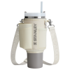 Image Stanley 1913 Quencher Carry-All All Day 1.2L - Sangle Amovible + Sac Fonctionnel - Hydrangea, Rose Quartz, Cream, Noir