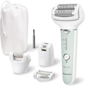 Image Épilateur Femme Panasonic ES-EY70-G503 Wet et Dry - Tête Flexible Pivotante 90° - Double Disque - Vert