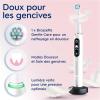 Image Brosse À Dents Électrique Oral-B iO Series 7 - Capteur De Pression - Chargeur, 2 Brossettes et Étui De Voyage - Blanc