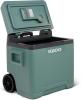 Image Glacière IGLOO IE42 - Poignée télescopique et roulettes - Prises Electrique et Allume-cigare Voiture - 42 L, 12V et 230V, vert