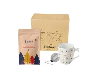 Image Coffret Teatower - Thé Un Noël Vanillé, Boule à thé et Tasse de Noël - Saveurs délicates - Edition Limitée