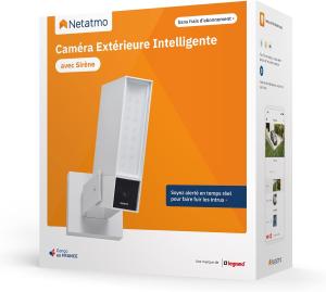 Image Caméra de Surveillance Extérieure Netatmo NOC-S-W-FR Intelligente avec Sirène 105dB - Wifi - Détection Des Mouvements, Vision Nocturne - Blanc