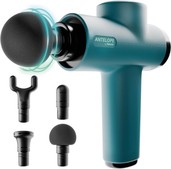 Image Pistolet de massage Beurer 10346 Antelope BOOM - Compact avec 4 embouts - 5 niveaux d'intensité