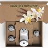 Image Pack Complet Air Wick Désodorisant Maison Kit Diffuseur Electrique + 3 Recharges Parfum Vanille & Orchidée X 19ml -blanc