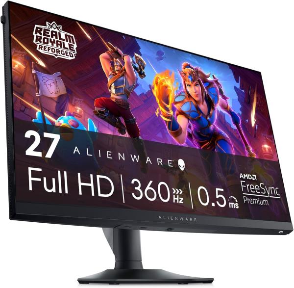 Image Écran Gamer 27" FHD Alienware AW2724HF - 360 Hz, Fast IPS, 0.5 ms - DisplayPort, HDMI, 5 x USB, Garantie 3 ans