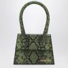 Image TheDoubleF JACQUEMUS JACQM-550 - Sac Femme Le Chiquito Moyen en cuir de python gaufré