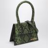 Image TheDoubleF JACQUEMUS JACQM-550 - Sac Femme Le Chiquito Moyen en cuir de python gaufré