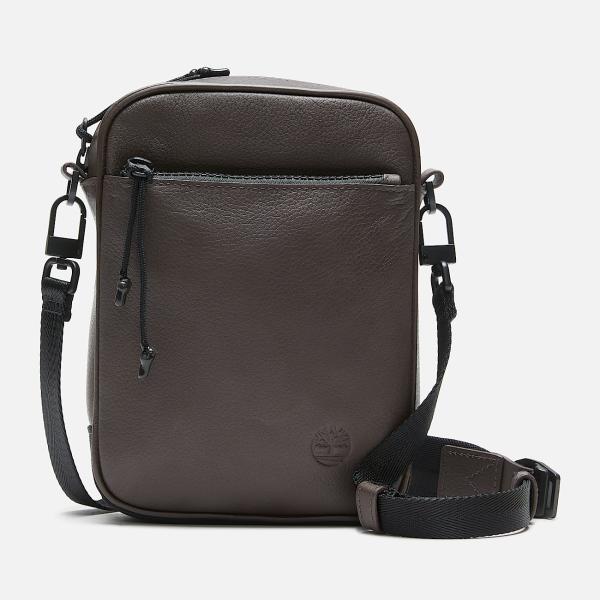Image Timberland Tuckerman - Sac à bandoulière Mixte en cuir - Unisexe - 2,8L - 21 x 15,5 x 4,5 cm - Marron