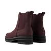 Image Toms Bennet - Bottes Chelsea Femme - Cuir Résistant à l'eau - Intérieur Fausse Fourrure - Blackberry ou Nubuck