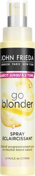 Image Spray Éclaircissant Ciblé  Cheveux Femme JOHN FRIEDA Go Blonder - Peroxyde - Huile de Citron - 100 ml