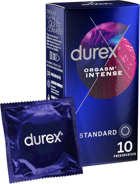 Image Pack 10 Préservatifs Stimulants Durex Orgasm'Intense