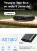 Image Routeur WiFi 6 TP-Link TL-WR1502X - Router AX1500 Mbps Bi-Bande - Port d'alimentation USB de Type C - Noir