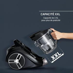 Image Aspirateur sans sac Rowenta RO4B23EA Compact Power XXL - 900W max - Bac à poussière 2,5 L - Rouge Bordeaux