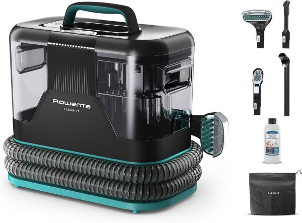 Image Shampouineuse Rowenta IN5020F0 Clean it - 750W - Détacheur nettoyeur de tache, Rapide et facile - Noir