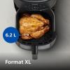Image Flirteuse sans Huile Philips NA230/00 Série 2000 - AirFryer Technologie Rapid Air, Fenêtre de cuisson, écran tactile - Noir