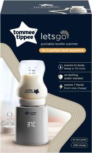Image Chauffe-biberon Tommee Tippee LetsGo - Électrique, Léger, Nomade, Rechargeable par USB