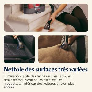 Image Shampouineuse BISSELL 36988 SpotClean ProHeat - 330W - Nettoyeur pour Tapis, Moquettes