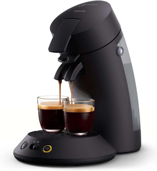 Image Machine à café à dosettes Philips CSA210/61 SENSEO Original Plus - Technologie Booster d'arômes - Crema Plus - Noir intense