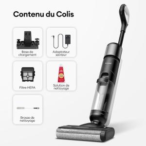 Image Aspirateur Laveur sans Fil Ultenic AC1 Elite - Balai sans Fil Humide et Sec 3 en 1 - Grand Réservoir