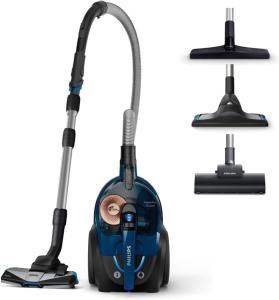 Image Aspirateur sans Sac Philips FC9745/09 PowerCyclone 8 Séries 7000, Allergy Lock, Super brosse Turbo, 900W - Noir