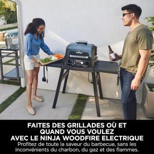 Image Barbecue Électrique & Fumoir Ninja OG901EUAMZ Woodfire Pro Connect XL - 7-en-1 - Contrôle via Application