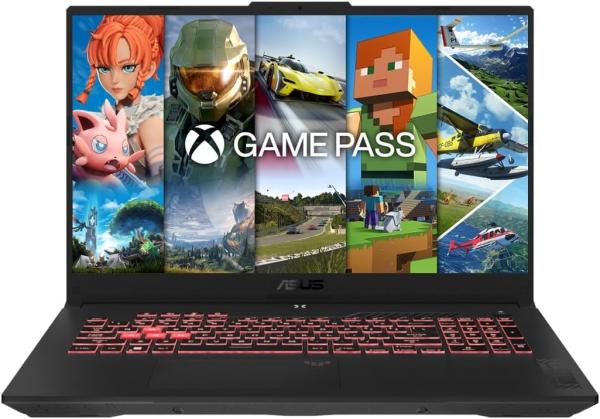 Image PC Portable 17.3" FHD Asus TUF Gaming A17-TUF707NUR-HX004W (7435HS, RAM 16Go, SSD 512Go, RTX 4050, Win 11) - AZERTY - Noir