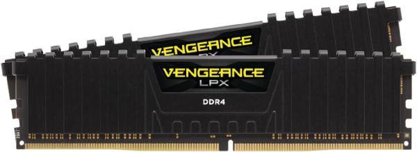 Image Pack 2x16Go Barrettes RAM Corsair VENGEANCE LPX DDR4 - CMK32GX4M2E3200C16 - 3200MHz CL16 Intel XMP 2.0 - Noir