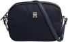 Image Sac à Bandoulière Femme Tommy Hilfiger Poppy Crossover - Nylon recyclé - 21 x 5 x 17 cm - Noir