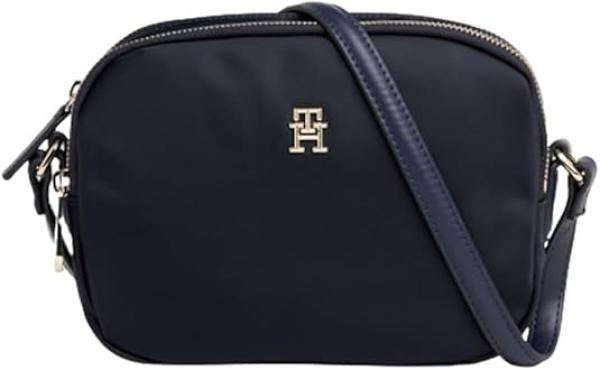 Image Sac à Bandoulière Femme Tommy Hilfiger Poppy Crossover - Nylon recyclé - 21 x 5 x 17 cm - Noir