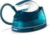 Image Centrale Vapeur Philips GC7844/20 PerfectCare Compact Plus - 2400W, 400g, Pression de 6,5 bars, Technologie OptimalTEMP - Bleu/Blanc